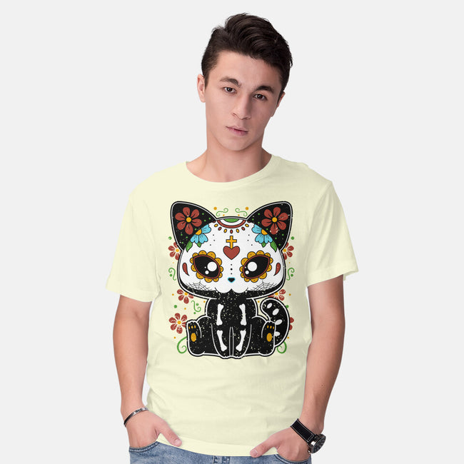 Dia De Los Gatos Muertos-mens basic tee-retrodivision