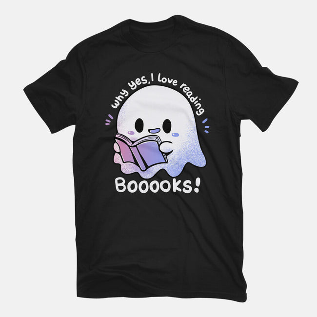 I Love Reading Booooks-womens basic tee-TechraNova
