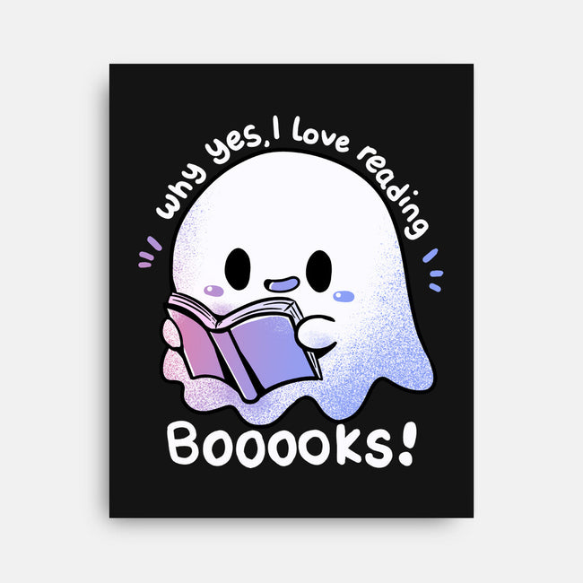 I Love Reading Booooks-none stretched canvas-TechraNova