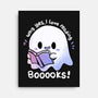 I Love Reading Booooks-none stretched canvas-TechraNova