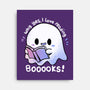 I Love Reading Booooks-none stretched canvas-TechraNova