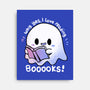 I Love Reading Booooks-none stretched canvas-TechraNova