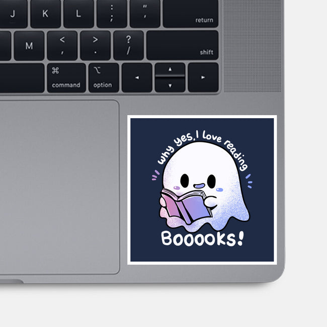 I Love Reading Booooks-none glossy sticker-TechraNova