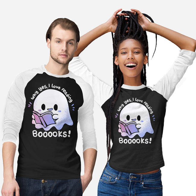 I Love Reading Booooks-unisex baseball tee-TechraNova