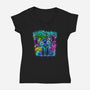 Experiment 626 Neon-womens v-neck tee-Diegobadutees