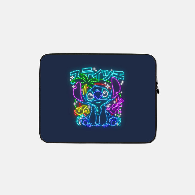 Experiment 626 Neon-none zippered laptop sleeve-Diegobadutees