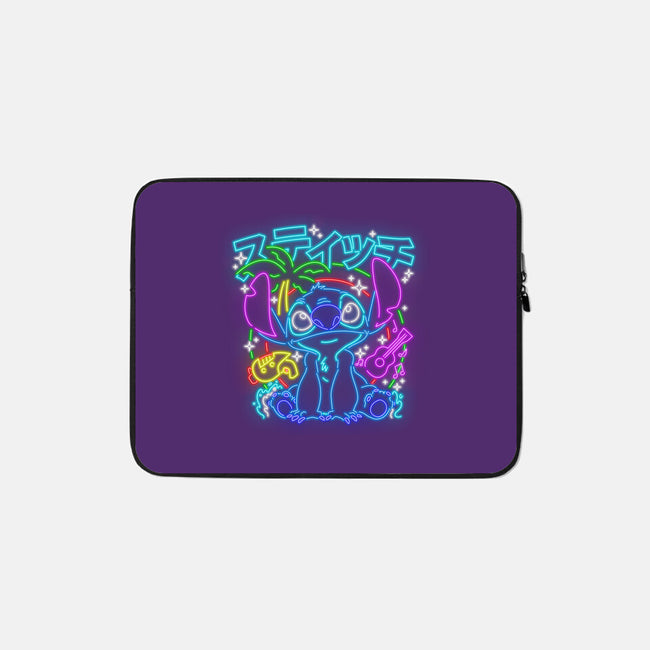 Experiment 626 Neon-none zippered laptop sleeve-Diegobadutees