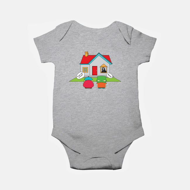 Do You Want to Knock?-baby basic onesie-Bucko