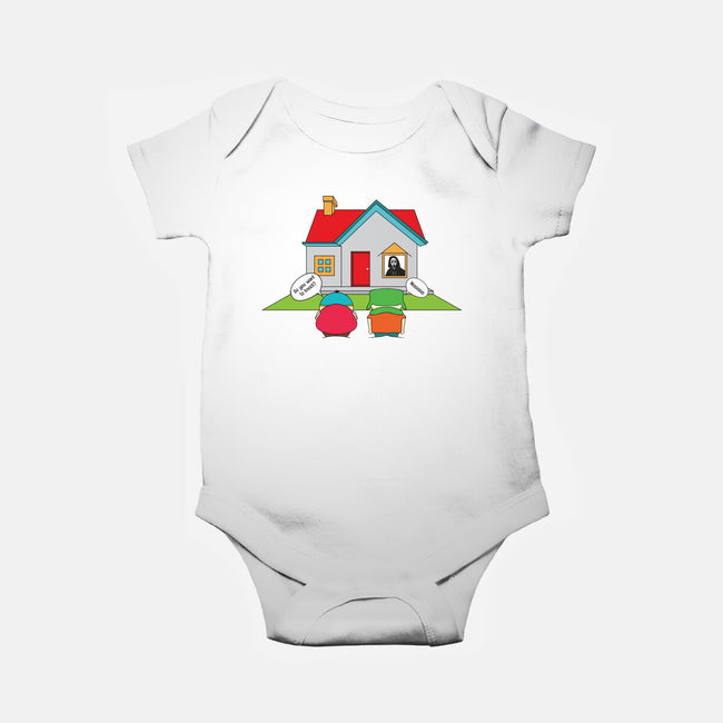 Do You Want to Knock?-baby basic onesie-Bucko