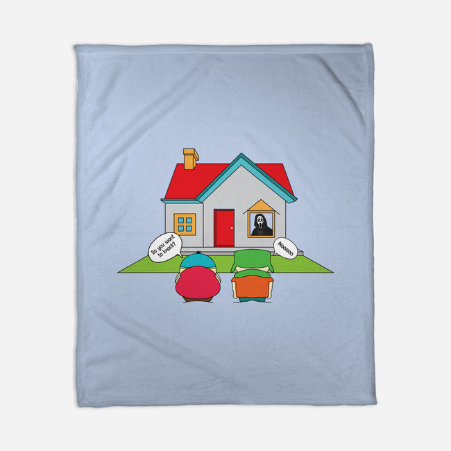 Do You Want to Knock?-none fleece blanket-Bucko