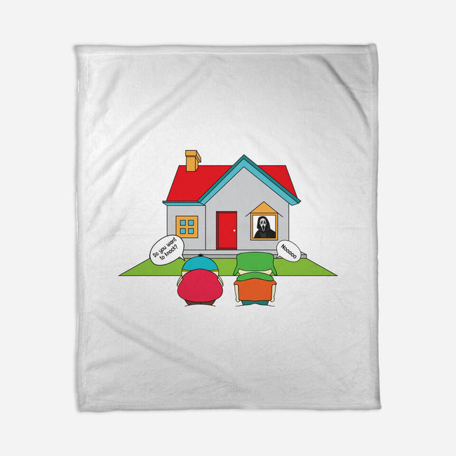 Do You Want to Knock?-none fleece blanket-Bucko