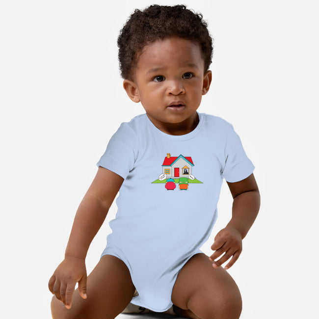 Do You Want to Knock?-baby basic onesie-Bucko