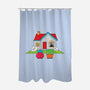 Do You Want to Knock?-none polyester shower curtain-Bucko