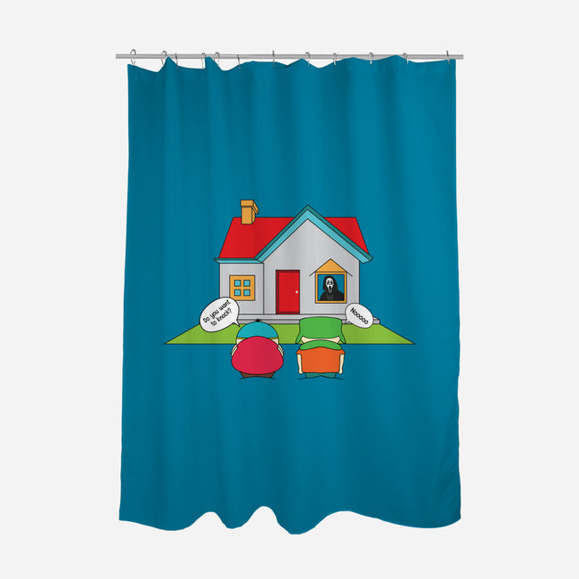 Do You Want to Knock?-none polyester shower curtain-Bucko