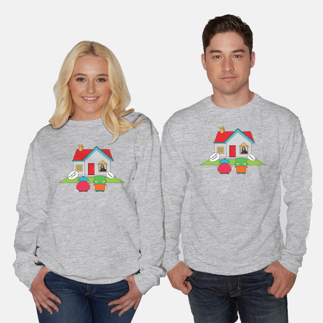 Do You Want to Knock?-unisex crew neck sweatshirt-Bucko