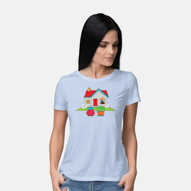 Do You Want to Knock?-womens basic tee-Bucko