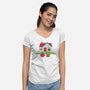 Do You Want to Knock?-womens v-neck tee-Bucko