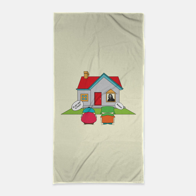 Do You Want to Knock?-none beach towel-Bucko