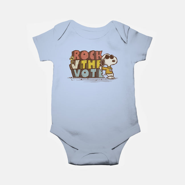 Rock the Vote-baby basic onesie-kg07