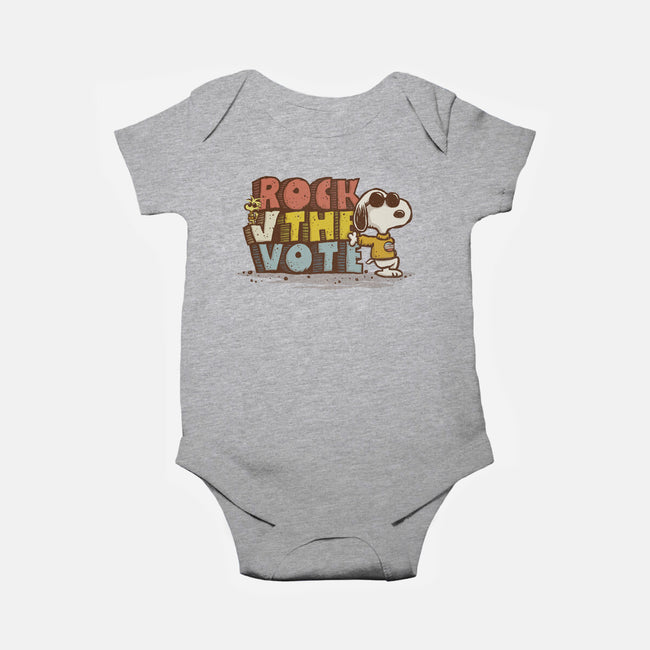 Rock the Vote-baby basic onesie-kg07