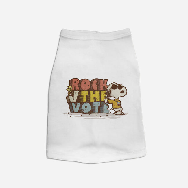 Rock the Vote-cat basic pet tank-kg07