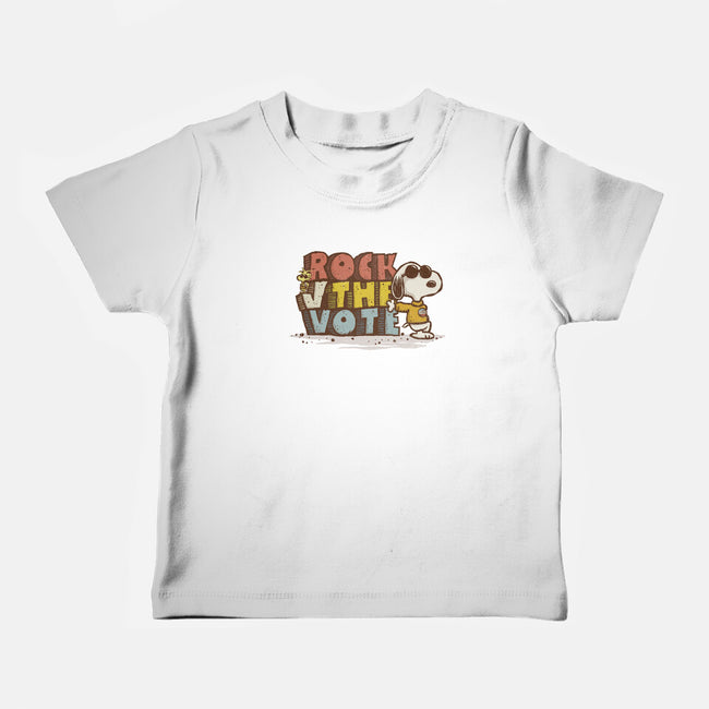Rock the Vote-baby basic tee-kg07