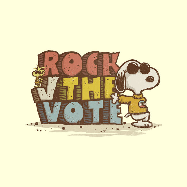 Rock the Vote-none non-removable cover w insert throw pillow-kg07