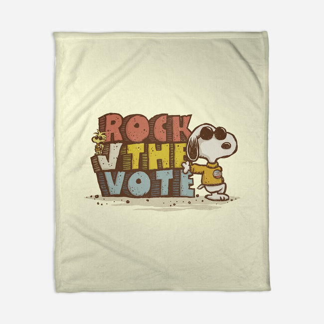 Rock the Vote-none fleece blanket-kg07