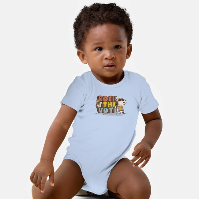 Rock the Vote-baby basic onesie-kg07