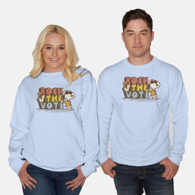 Rock the Vote-unisex crew neck sweatshirt-kg07