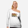 Rock the Vote-womens off shoulder sweatshirt-kg07