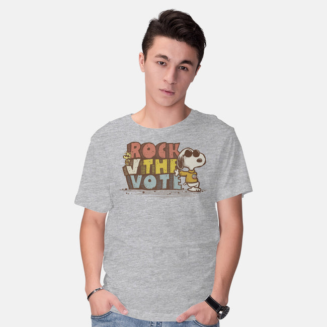 Rock the Vote-mens basic tee-kg07