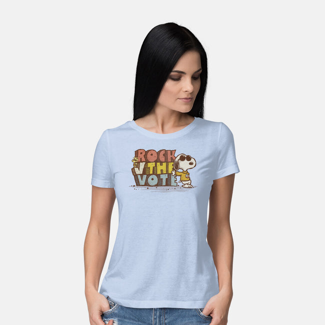 Rock the Vote-womens basic tee-kg07