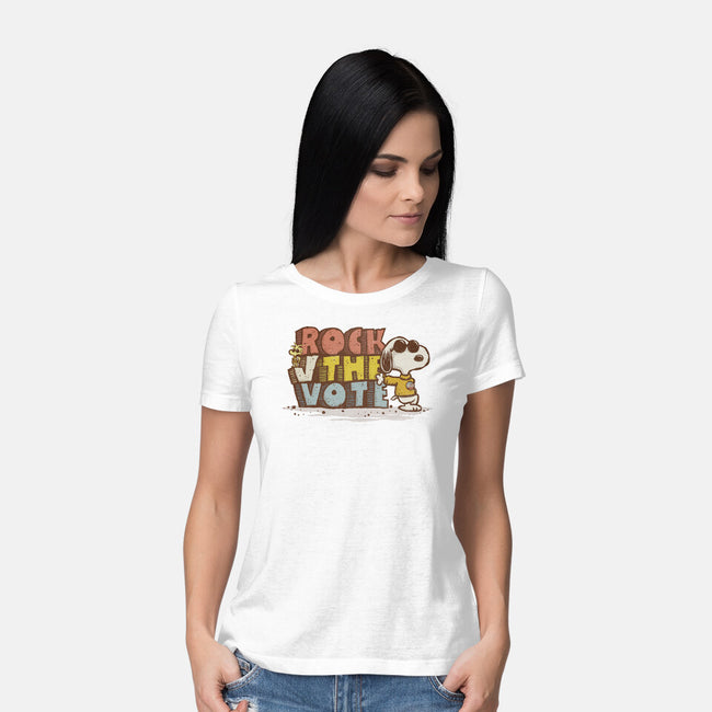 Rock the Vote-womens basic tee-kg07
