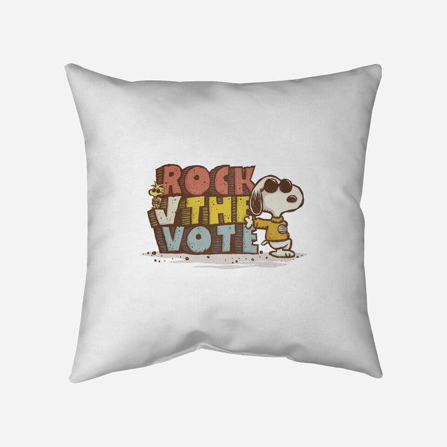 Rock the Vote-none removable cover w insert throw pillow-kg07