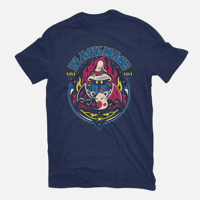 Black Mage And Kupo-womens basic tee-Logozaste