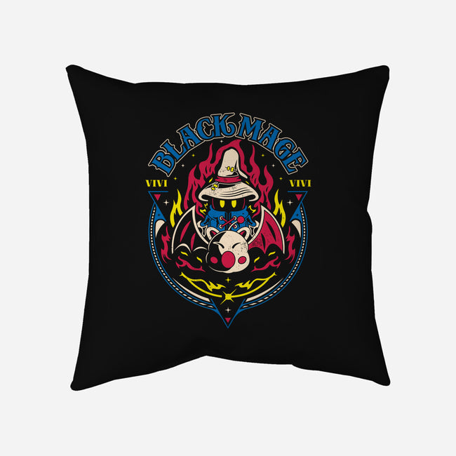 Black Mage And Kupo-none non-removable cover w insert throw pillow-Logozaste