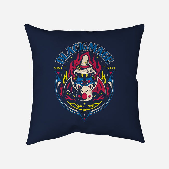 Black Mage And Kupo-none removable cover w insert throw pillow-Logozaste