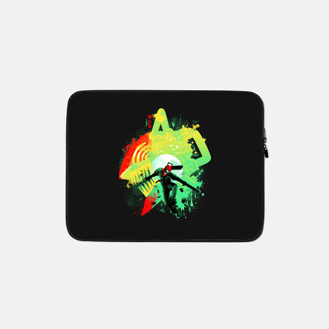 Chainsaw Rage-none zippered laptop sleeve-IKILO
