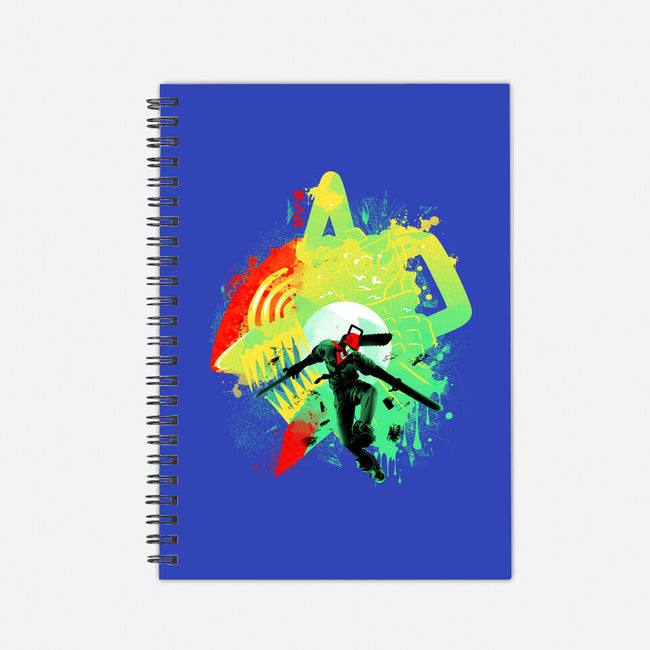 Chainsaw Rage-none dot grid notebook-IKILO