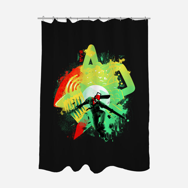 Chainsaw Rage-none polyester shower curtain-IKILO