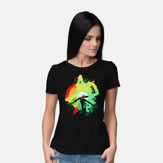 Chainsaw Rage-womens basic tee-IKILO