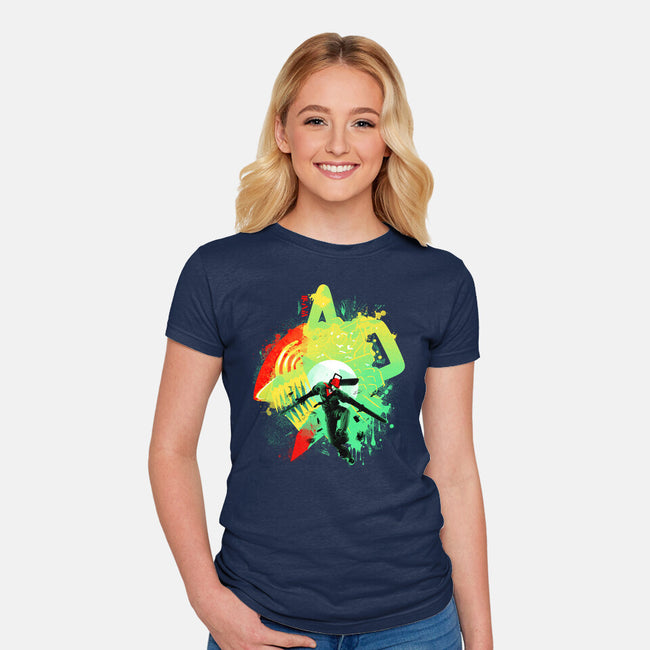 Chainsaw Rage-womens fitted tee-IKILO