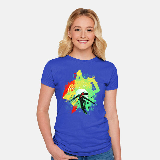 Chainsaw Rage-womens fitted tee-IKILO