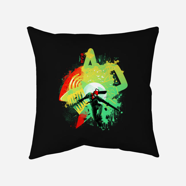 Chainsaw Rage-none removable cover w insert throw pillow-IKILO