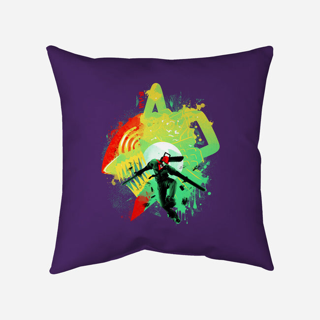 Chainsaw Rage-none removable cover w insert throw pillow-IKILO