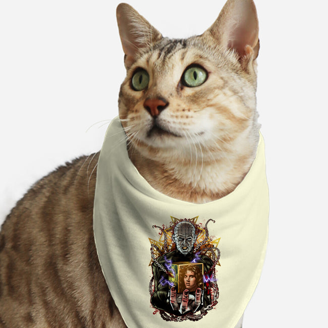 Death Cube-cat bandana pet collar-Conjura Geek