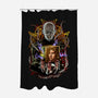 Death Cube-none polyester shower curtain-Conjura Geek