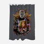 Death Cube-none polyester shower curtain-Conjura Geek