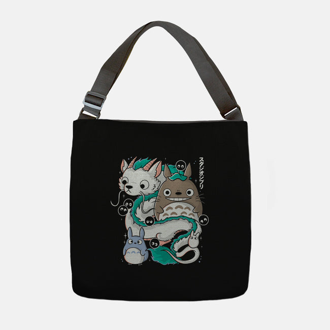 Magical Beings-none adjustable tote bag-Douglasstencil